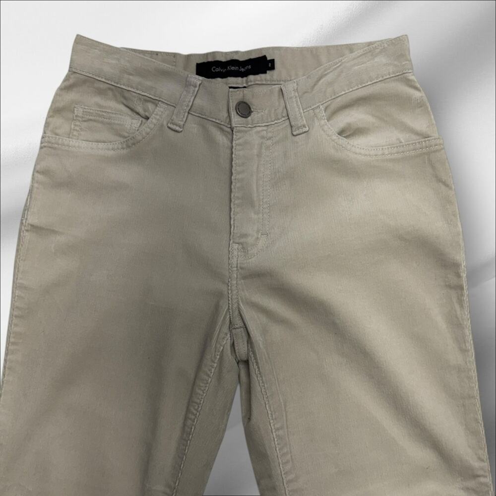 CALVIN KLEIN Women’s 2 Khaki BOOTCUT Corduroy Jeans